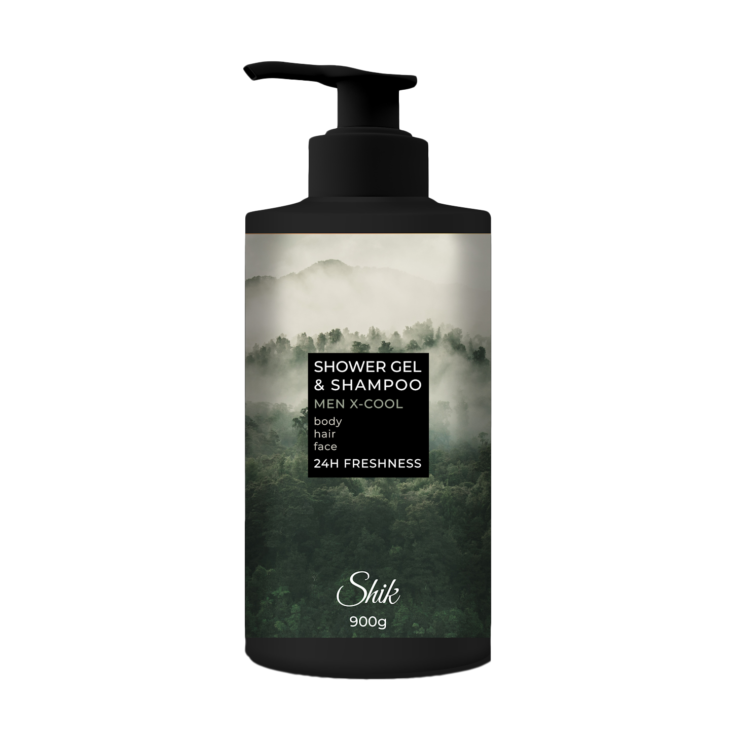 Чоловічий гель-шампунь для душу та волосся Shik Men X-Cool Shower Gel &amp; Shampoo, 900 г
